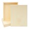 4 Pieces Unfinished Wood Panels for Painting, Blank Wooden Squares for Crafting, Art Pouring (11x14 In)